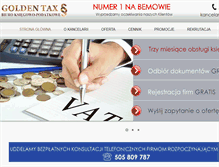Tablet Screenshot of goldentax.com.pl